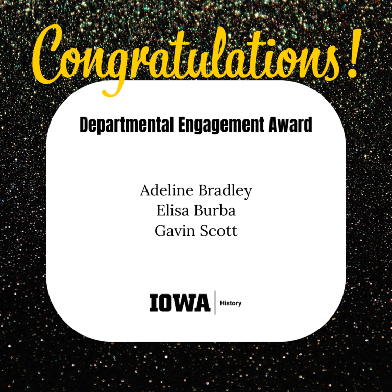 Departmental Engagement Award 2025
