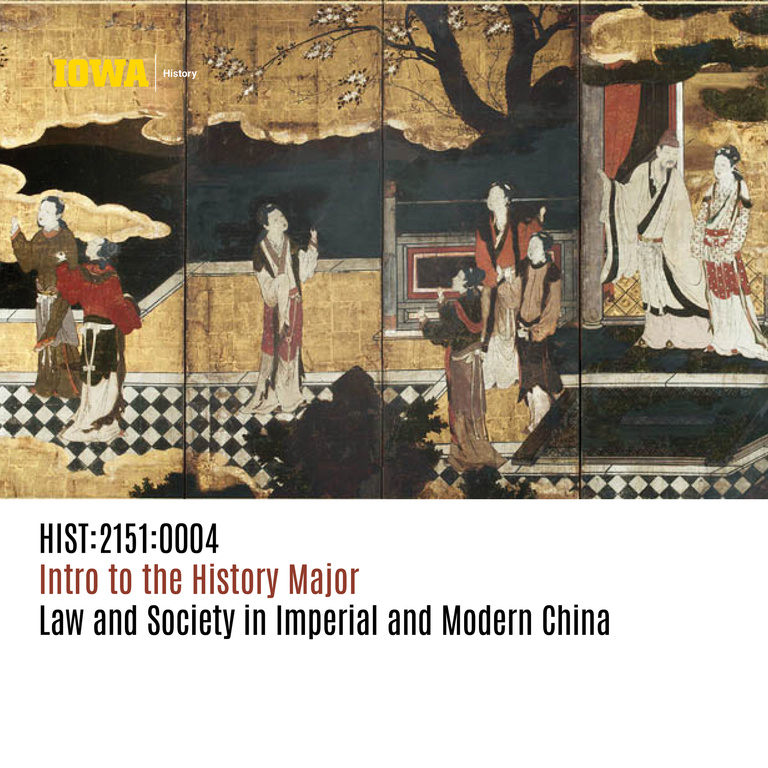 2151 0004 Law and Society in Imperial and Modern China