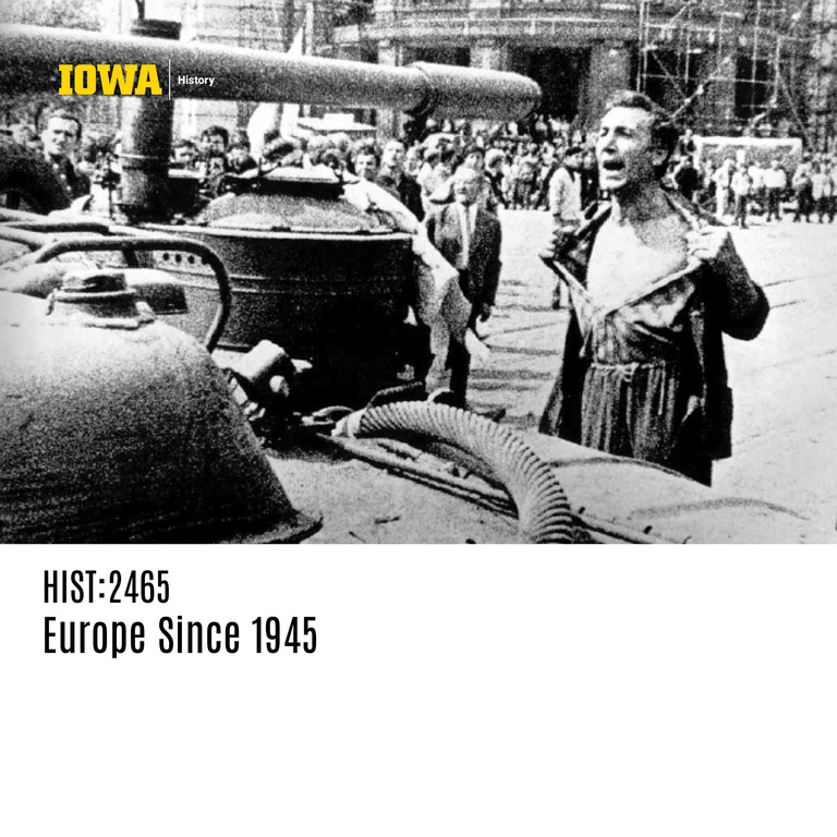 HIST 2465 Europe Since 1945