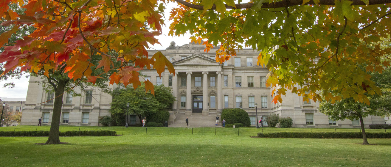 Schaeffer Hall in autumn