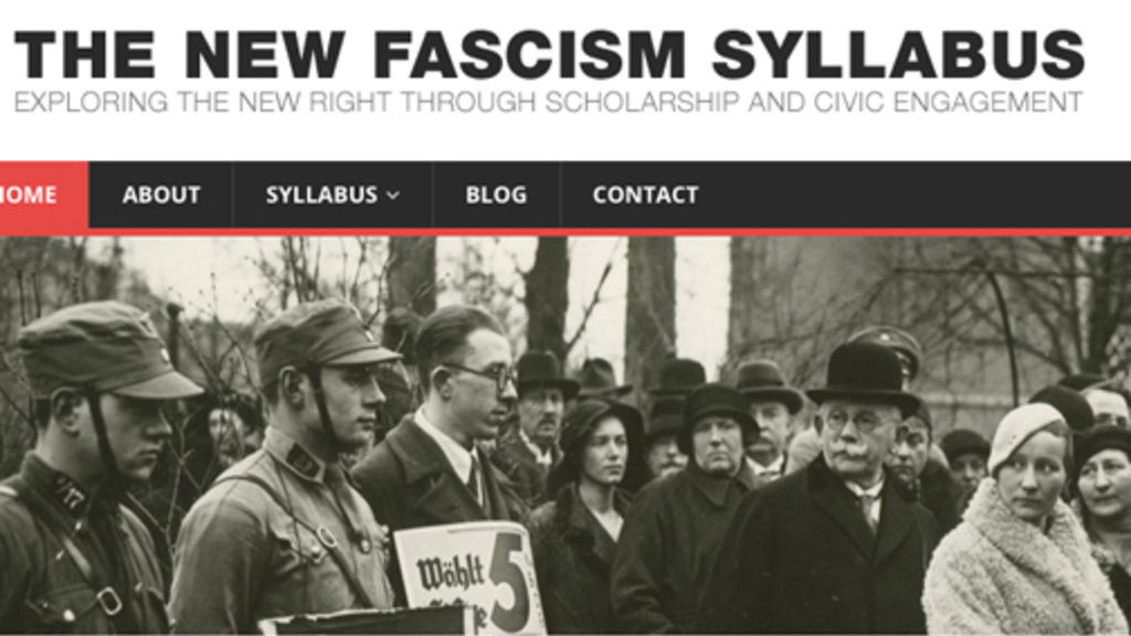 New Fascism Syllabus cover
