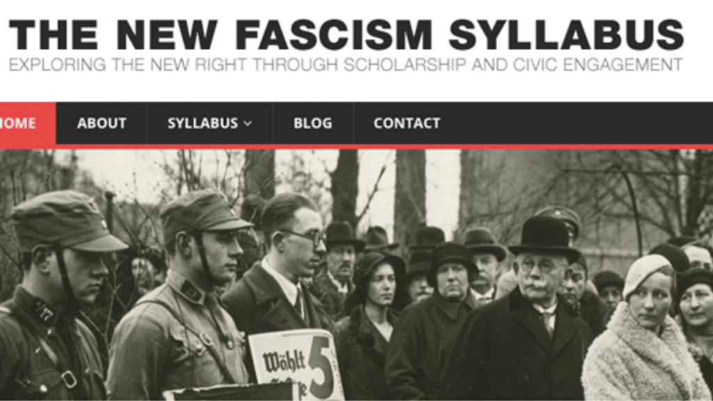 This is a picture of New fascism syllabus